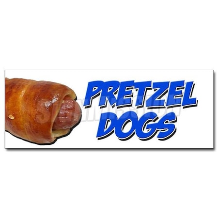 Signmission PRETZEL DOGS DECAL sticker soft pretzel hot dog supplies stand fair, D-48 Pretzel Dogs D-48 Pretzel Dogs